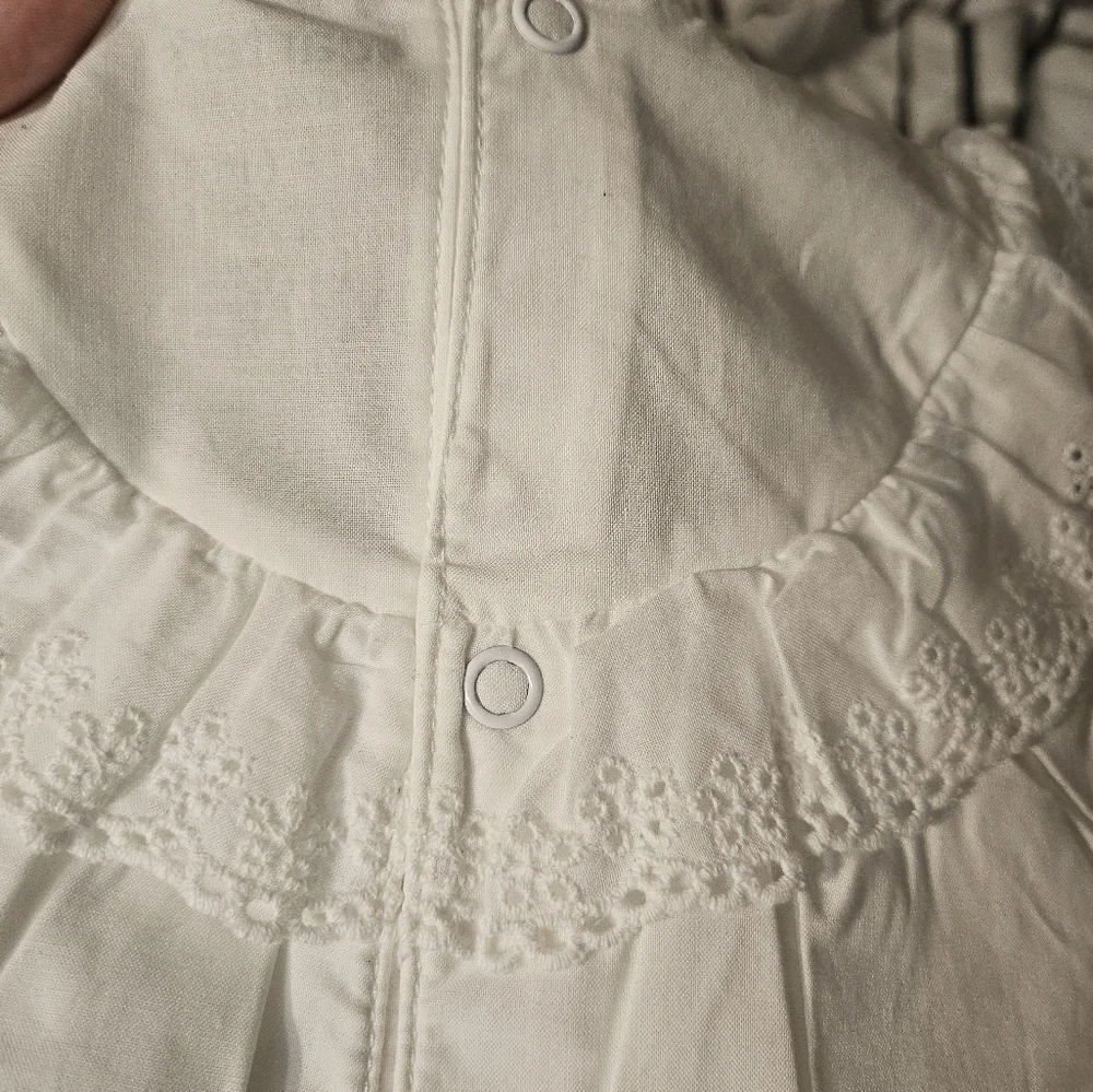 White onesie dress‎